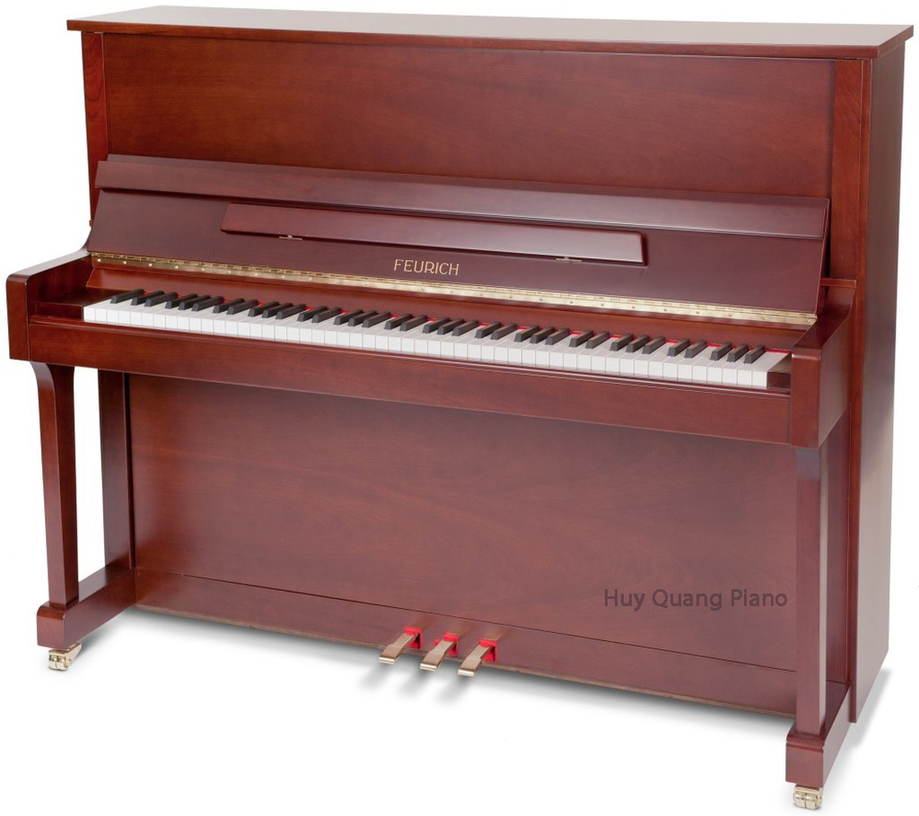 Feurich Piano Model 122 (Bordeaux Satin)